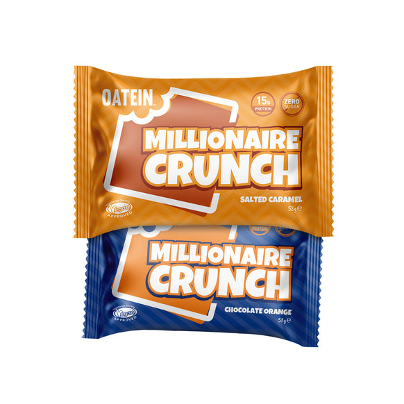 Oatein Millionaire Crunch (12 Pack) - Variety Vegan Flavours