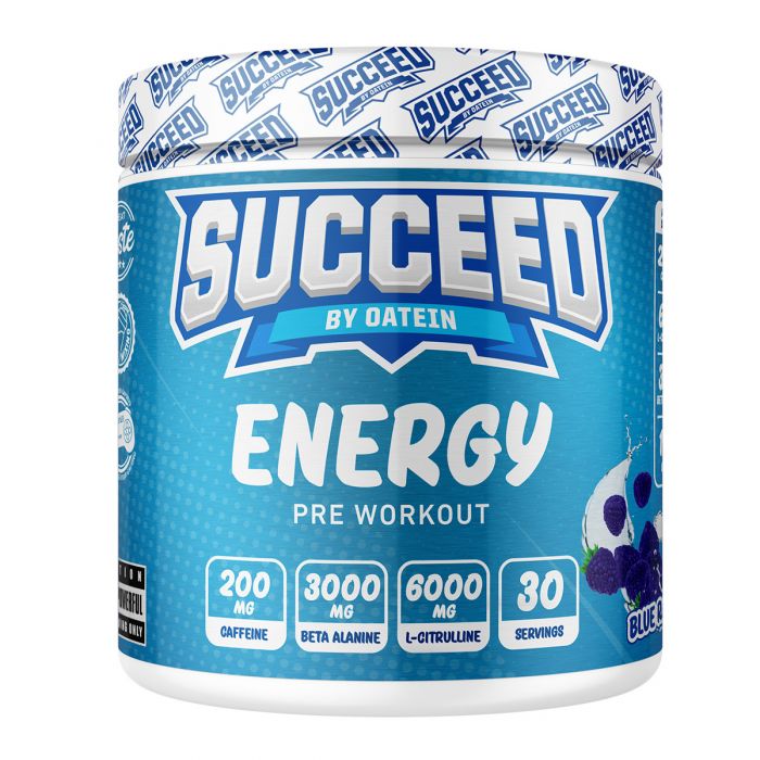 Succeed by Oatein Energy Pre Workout (360G) - Blue Razz